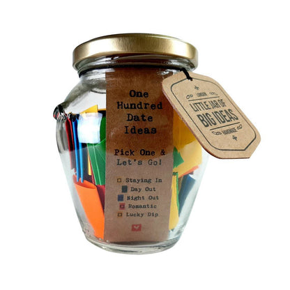 100 Unforgettable Date Ideas Jar - Linemory