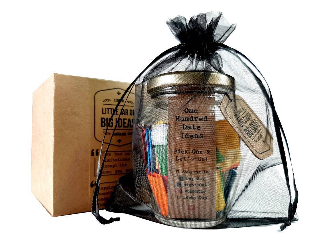 100 Unforgettable Date Ideas Jar - Linemory