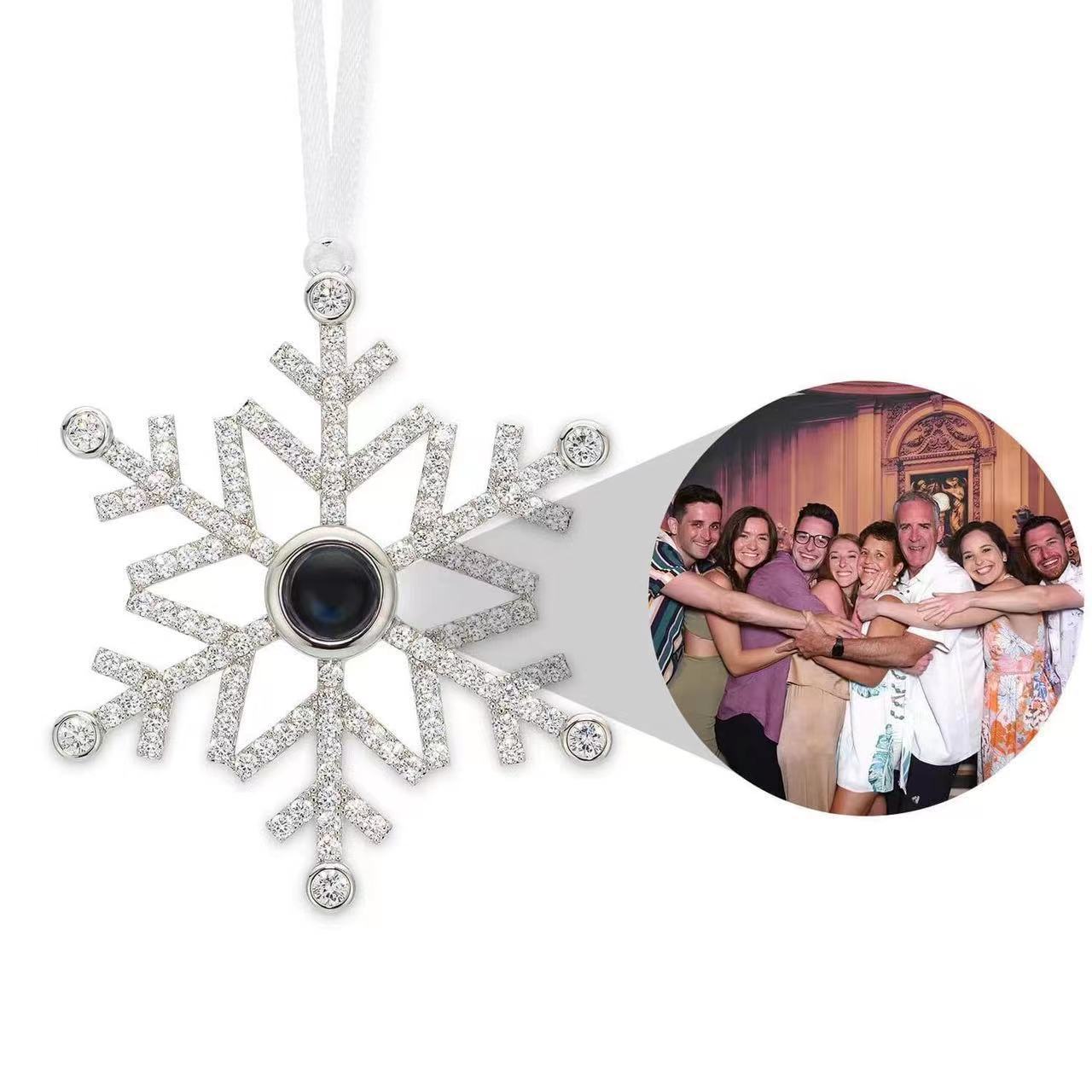 Christmas Tree Ornament with Photo Projection - Linemory