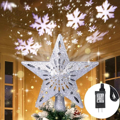 Christmas Tree Star with LED Projector - Linemory