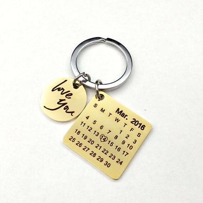 Custom Calendar Keychain - Linemory