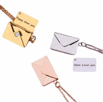 Custom Love Letter Pendant Necklace - Linemory