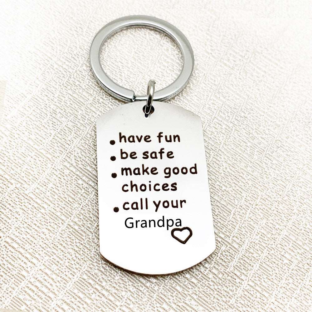 Have Fun, Be Safe, Make Good Choices Keychain - Linemory