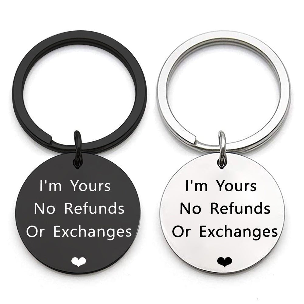 "I'm Yours" Engraved Keychain - Linemory