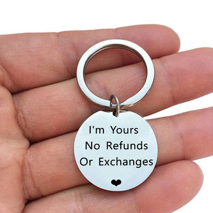 "I'm Yours" Engraved Keychain - Linemory