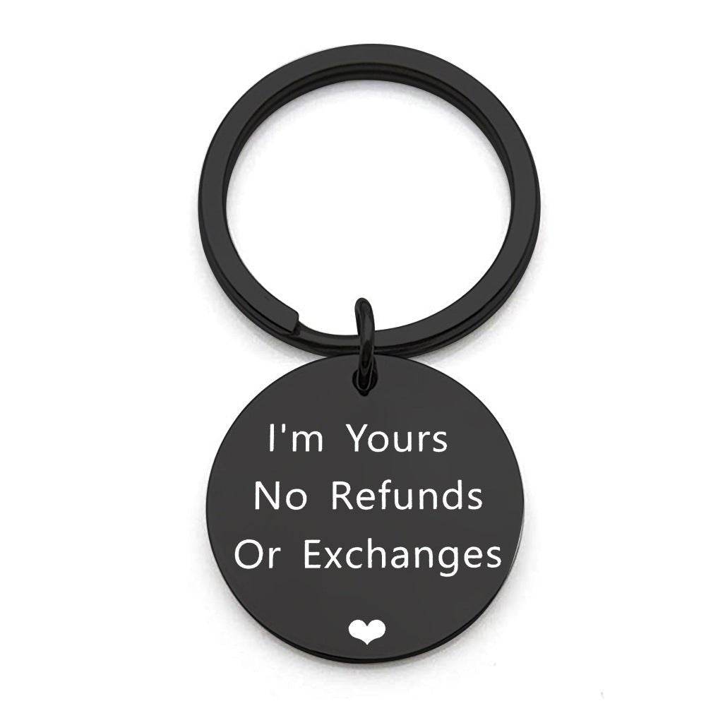 "I'm Yours" Engraved Keychain - Linemory