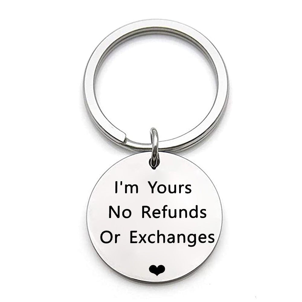 "I'm Yours" Engraved Keychain - Linemory