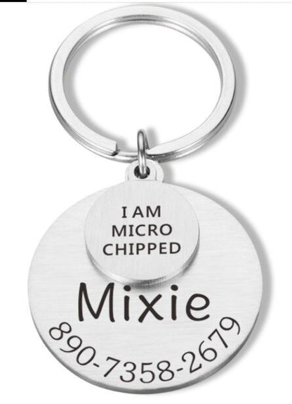 Personalized Pet ID Tag – Custom Engraved Anti - Lost Pendant - Linemory