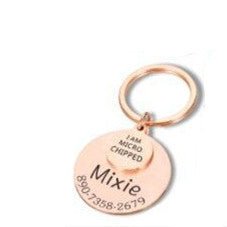 Personalized Pet ID Tag – Custom Engraved Anti - Lost Pendant - Linemory