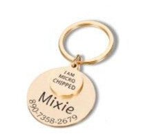 Personalized Pet ID Tag – Custom Engraved Anti - Lost Pendant - Linemory