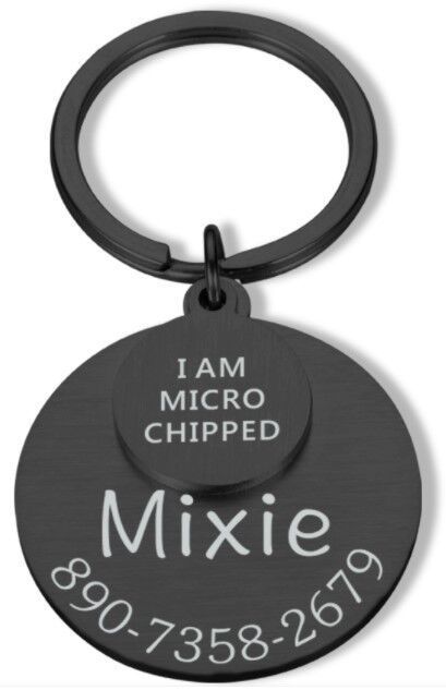 Personalized Pet ID Tag – Custom Engraved Anti - Lost Pendant - Linemory