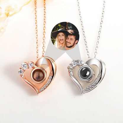 Photo Engraved Projection Necklace - Linemory