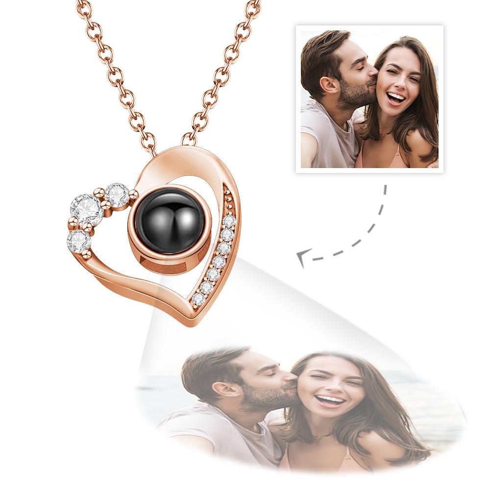 Photo Engraved Projection Necklace - Linemory